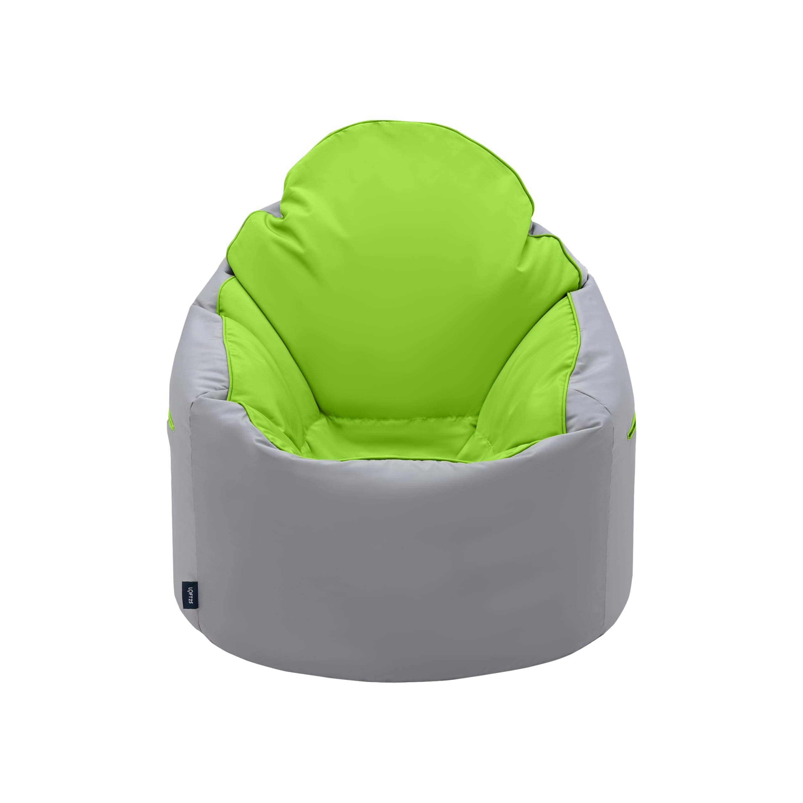 Loft 25 Adulti Poltrona a Sacco, Interno Esterno Soggiorno Comoda Pouf, Schienale Alto Resistente all'Acqua Gamer Seduta, Bean Bag Chair Con Riempimento (Lime)
