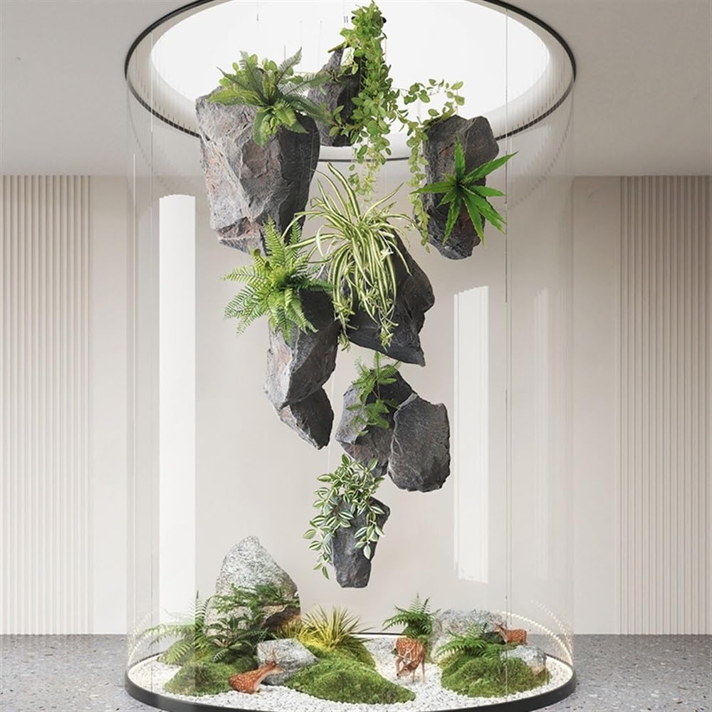 Rock Ornament Delicate Rockery Decor for Micro Landscape Realistic Flowerpot Stone Garden Aquarium and Hotel Decoration