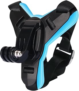Montagem de capacetes de motocicleta com câmera | Suporte para câmera no peito,Montagem de câmera de motocicleta, acessórios para capacetes de motocicleta, arnês de montagem de queixo para Hersil