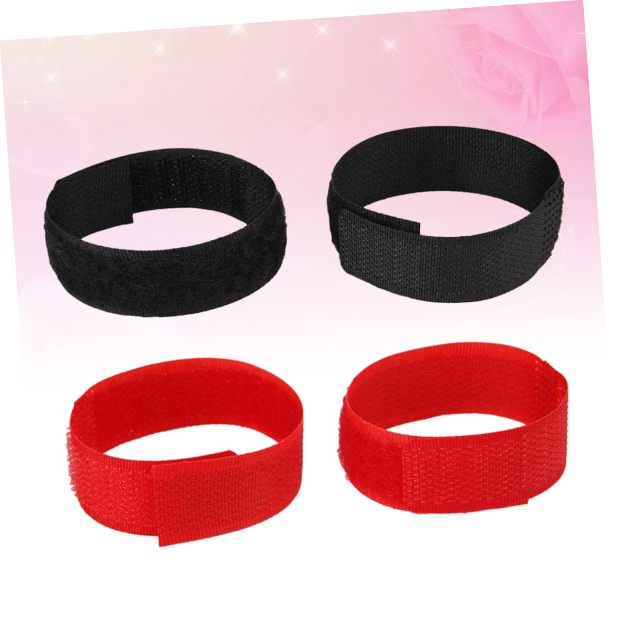 VANZACK 2sets Rooster Neck Ring Anti-Hook Pet Collar Sound Proof Neck Straps Fashionable Collar for Boys and Girls for Chickens 4pcs*2