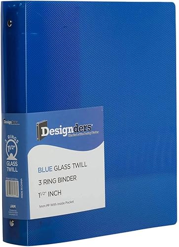 Miniatura 20 de JAM PAPER - Carpetas de plástico de 1 pulgada - Carpetas de 3 anillas surtidas (rojo, azul, verde y naranja) - Paquete de 4