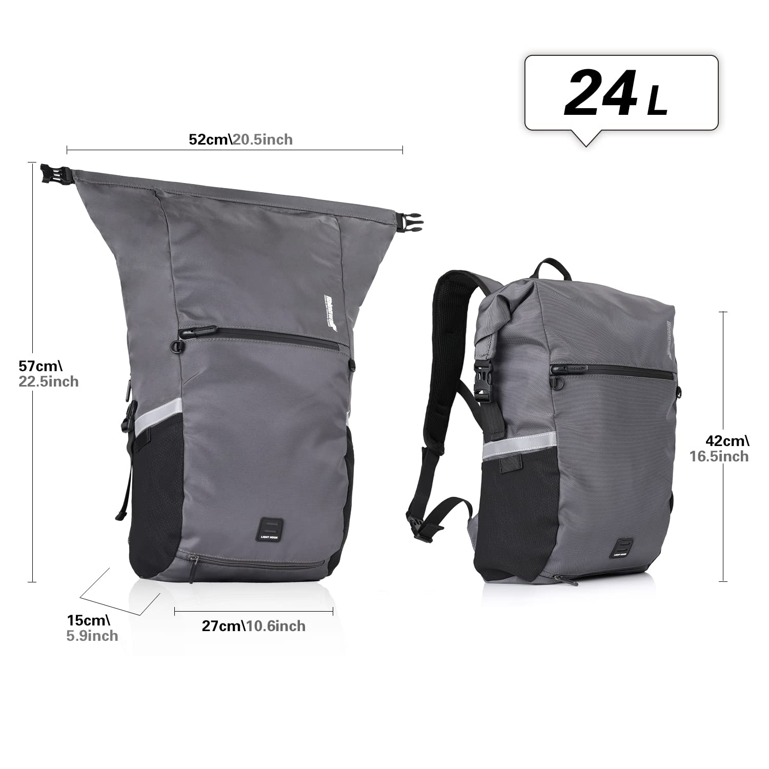 Rhinowalk Bike Pannier Bag, Rack Impermeable Bolsa De Bicicl | Cuotas