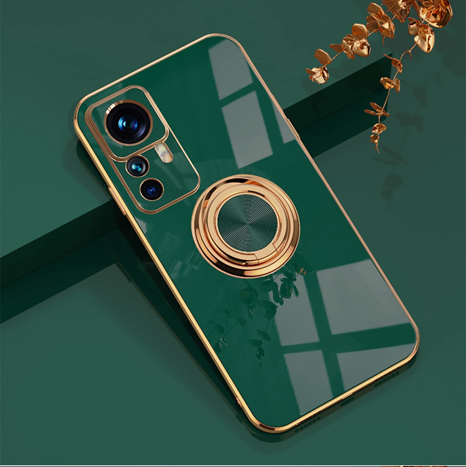 Custodia Silicone Ultra Sottile Morbida Cover Con Supporto Per Xiaomi Mi 12t Pro 5g Verde Pastello 428302
