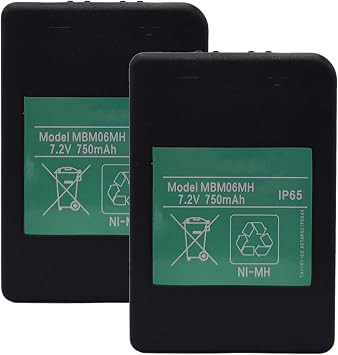 2 Packs MBM06MH 7.2V 750mAh Remote Control Battery, MBM06MH Rechargeable Battery