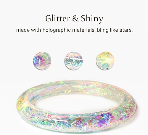 Miniatura 4 de Mymazn Pulsera para mujer, llavero holográfico para muñeca