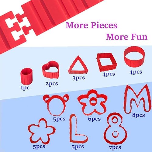 Miniatura 8 de Woohome Juego de 18 moldes de silicona para decoración de tartas y serpientes mágicas para diseñar tus pasteles de cualquier forma, tazas de