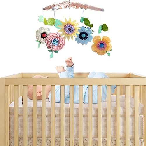 Miniatura 10 de Móvil de cuna arcoíris de madera hecho a mano para bebé (colgador móvil de madera arcoíris para bebé)