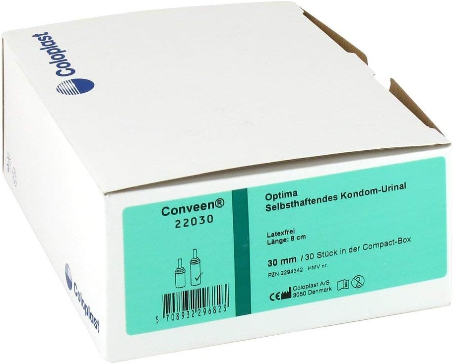 Conveen Optima Kondom Urinal, 8 cm 30 mm 22030, pack of 30 condoms