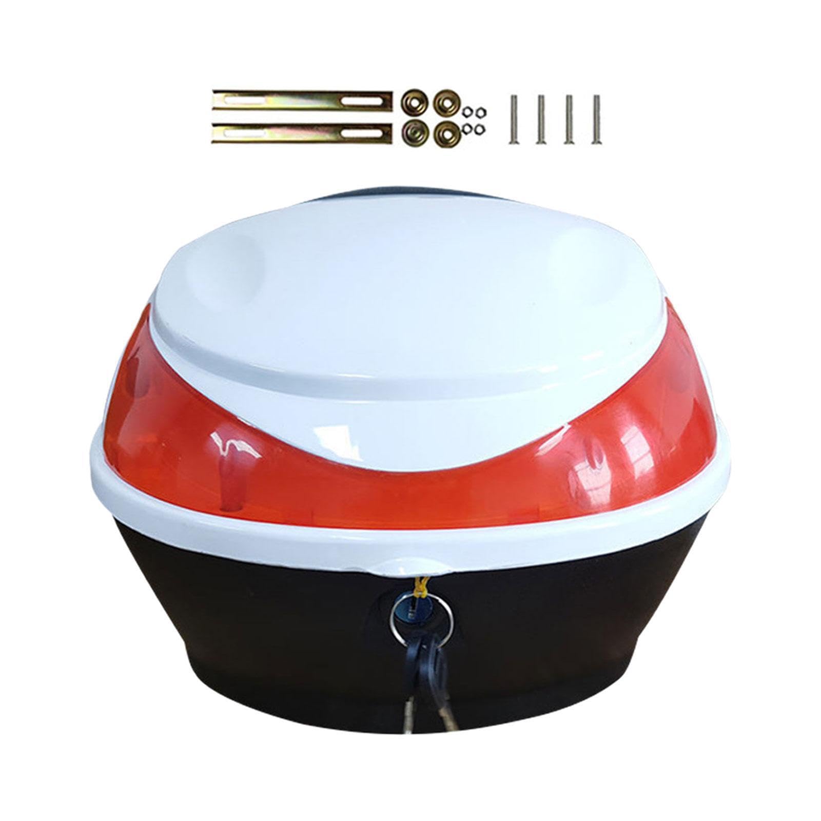 Baúl trasero para motocicleta, fácil de instalar, con amplia capacidad para guardar ropa y refrigerios durante los viajes. Baúl pequeño para motocicleta eléctrica, Estilo C