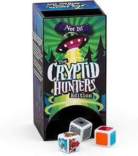 Not It Dice Games for Kids Strategy Game for Family Night Fun Card Game Stocking Stuffer Gift 3+ Players Ages 6+ Cryptid Hunters
