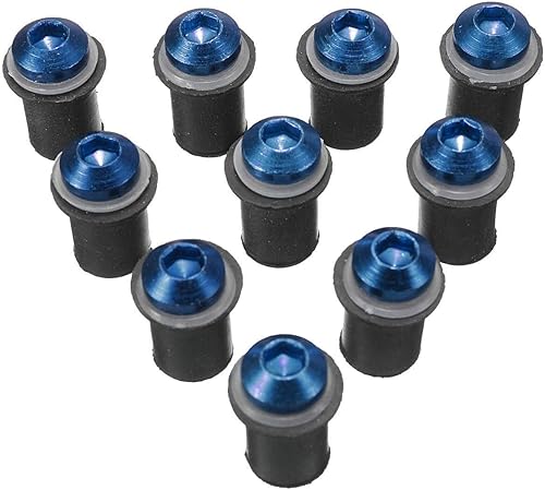 Miniatura 5 de Motorcycle Windshield Motorcycle Windscreen Windshield Screws Bolts Accessories Compatible with Ducati 696 2009 2010 2011 2012 2013 Iridium Wind