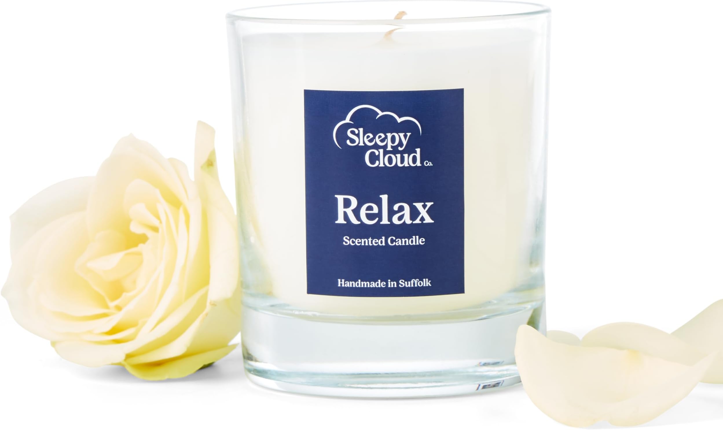 Sleepy Cloud CoRelax Scented Candle 200g | 1 Wick | Aromatherapy | Damask Rose Fragrance | Gift for Any Occasion | Luxury Scented Candle