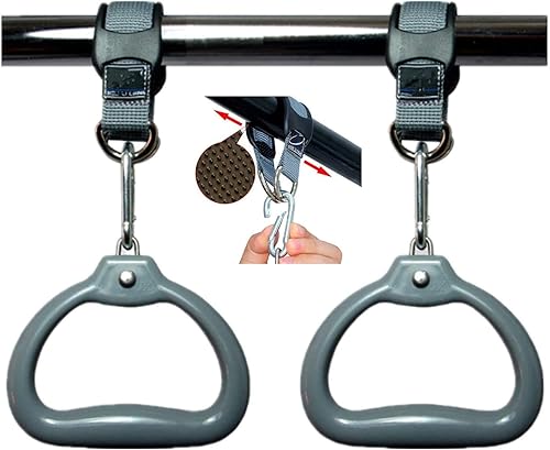 Miniatura 5 de Gymanstics - Barras para el hogar con anillos para niños y niñas, juego de regalo de entrenamiento de gimnasia, barra de entrenamiento plegable,