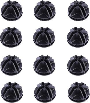 OUNONA 20 Pcs Wire Cube Plastic Connectors for Cube Storage Shelving and Cabinet Modular Organizer Closet Clasp Buckle Clip Black