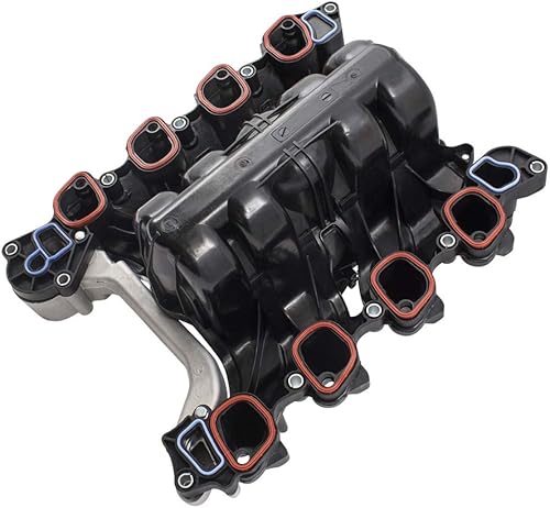 Miniatura 4 de Brock Colector de admisión superior de diseño mejorado de repuesto con juntas de termostato y kit de hardware compatible con camioneta F150 y