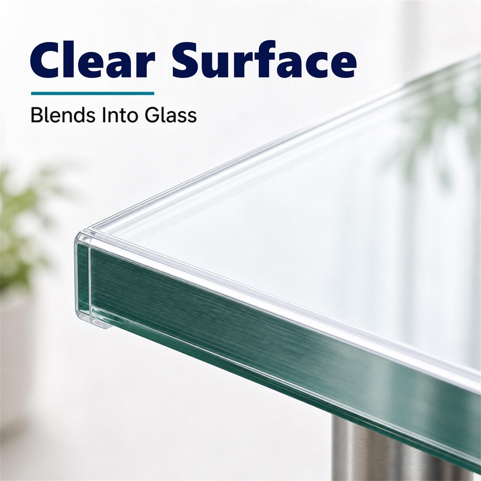 Klemmprofil FüR Glastische U-FöRmige Transparente,Transparenter U-FöRmiger Glaskantenschutz,Wasserfeste Und Schmutzabweisende,Geeignet FüR Glastische,Regale,TüRen,Fenster Und HolzmöBel
