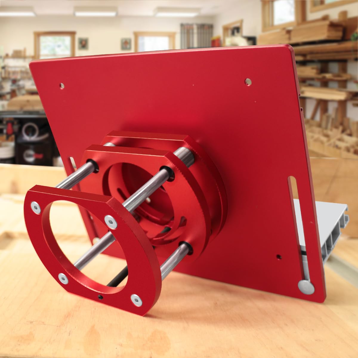 Set di piastre for inserti da tavolo for router in lega di alluminio