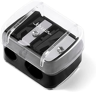 Eyeliner Sharpener Dual Pencil Sharpener Cosmetic Pencil Sharpener Multi-Sized Eyebrow Pencil Sharpener for Eyeliner, Lip Liner, Eyebrow Pencil