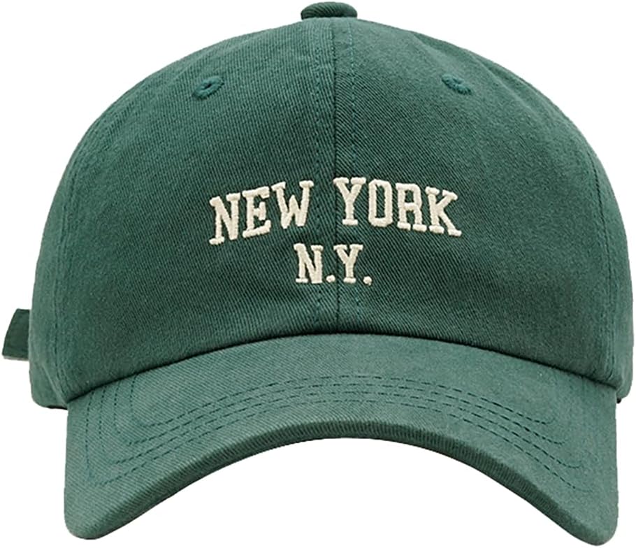 New York Embroidery Baseball Cap Cotton Trucker Dad Hat with Adjustable Buckle Visor Cap for Men Women - Image 4