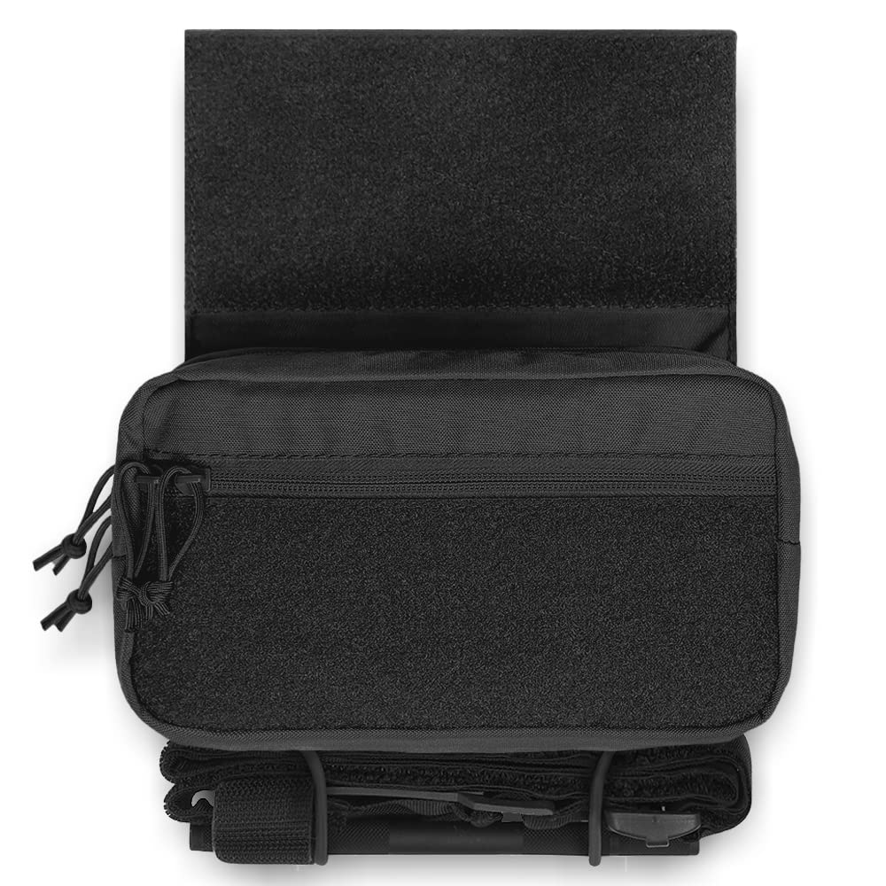 Tactical Drop Dangler Pouch Sack Pouch Fanny Sub Abdominal Carrying Pouch for Chest Rig and Tactical Vest Mk3