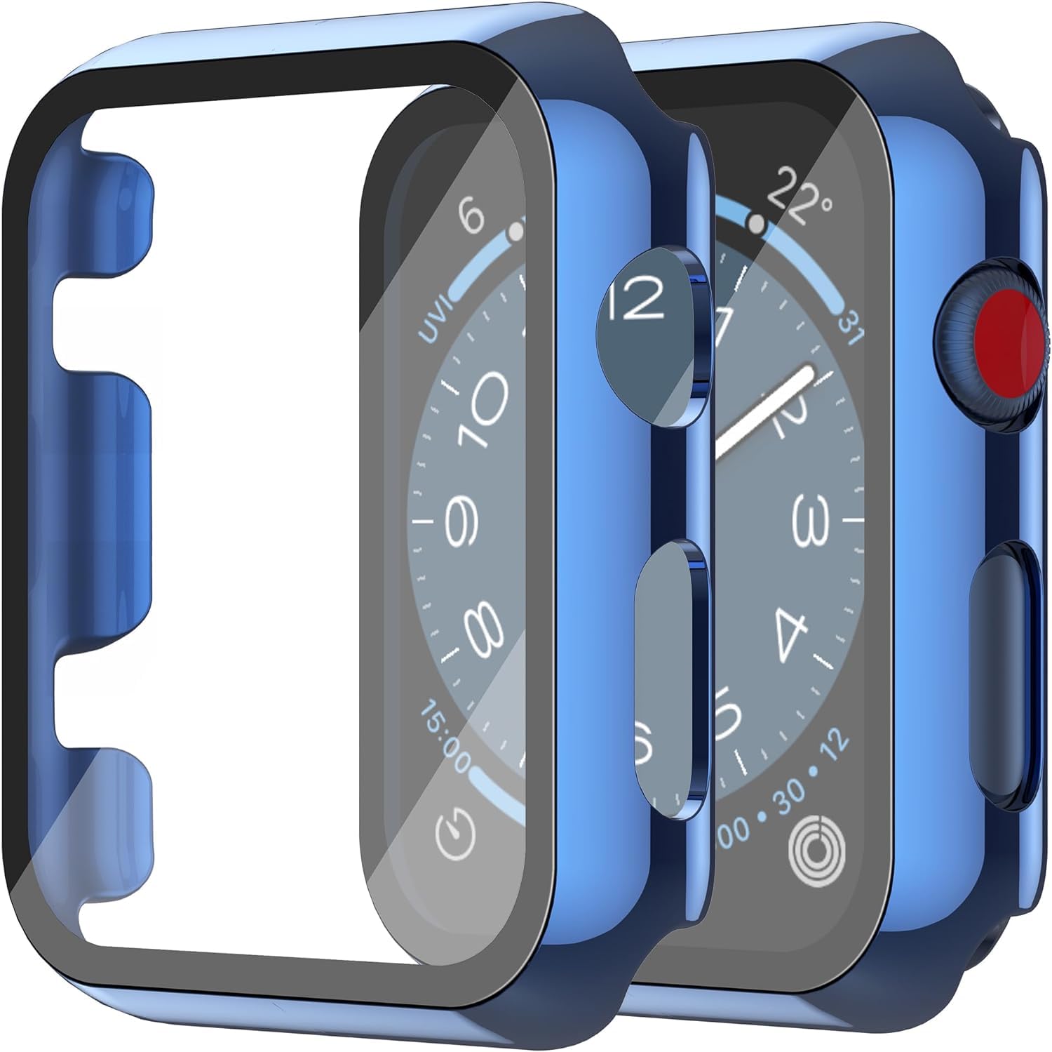 Misxi 2-Stück PC Hülle mit Displayschutz aus Gehärtetem Glas Kompatibel mit Appl