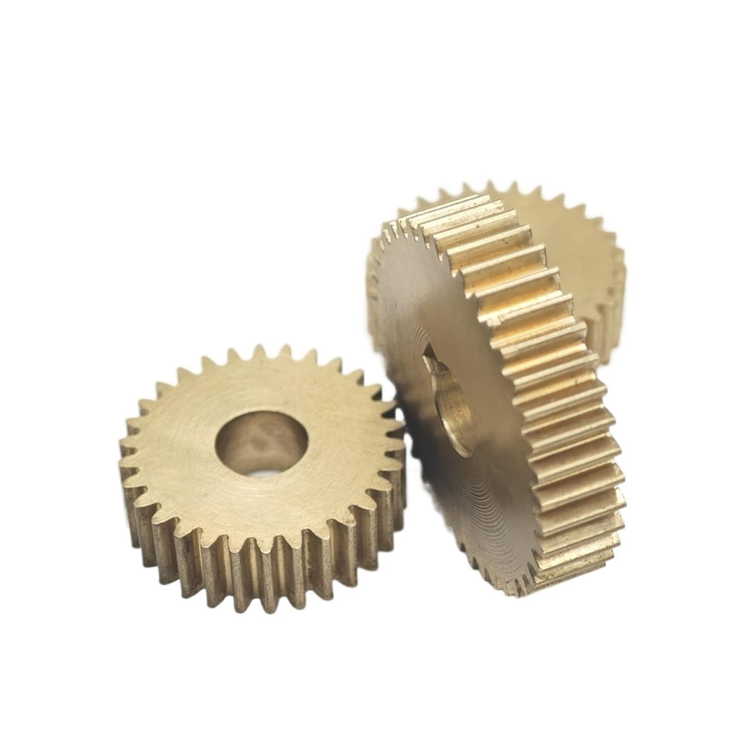 0.6M 72T Brass Spur Gear 0.6 Module 72 Teeth Straight Teeth Flat Pinion 44.4mm OD 5mm Thick Cylindrical Gear Mechanical(16mm bore)