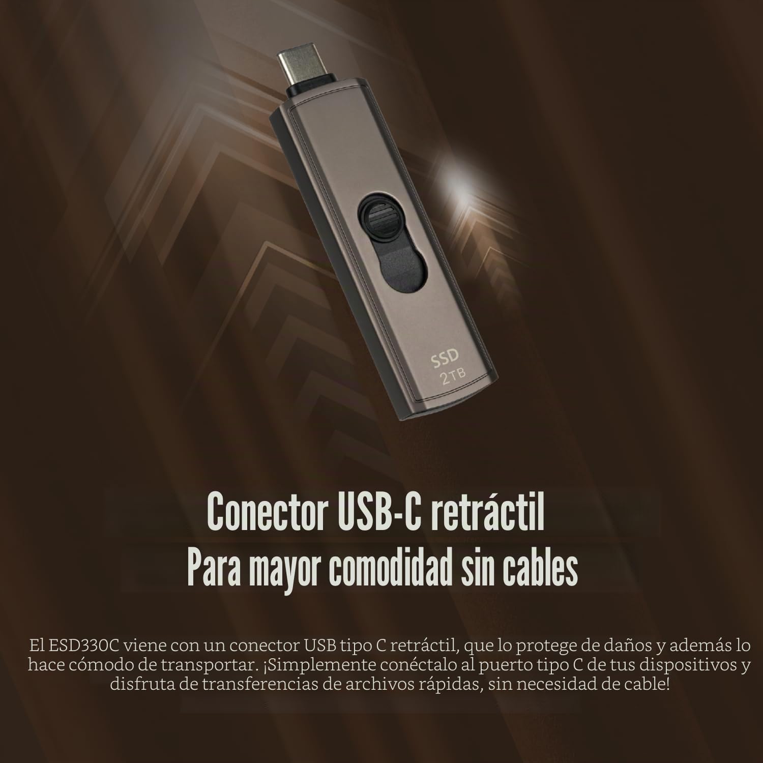 Transcend SSD Portátil ESD330C 512GB USB Tipo-C 10 Gbit/s – TS512GESD330C