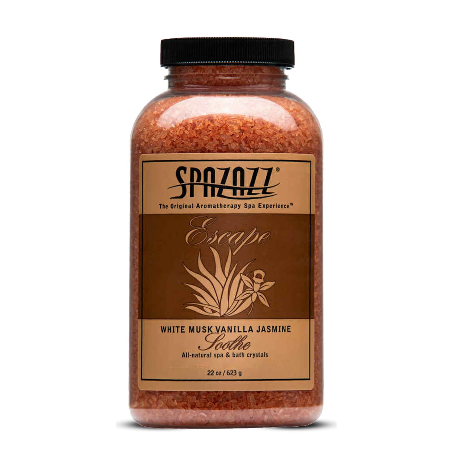 Spazazz Escape Cristales para SPA Blancos Almizcle Vainilla Jazmín Fragancias para Jacuzzi 1Kg
