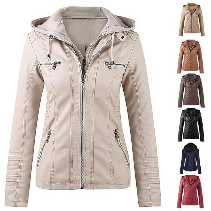 Veste de moto en cuir femme pour look urbain et balades automnales