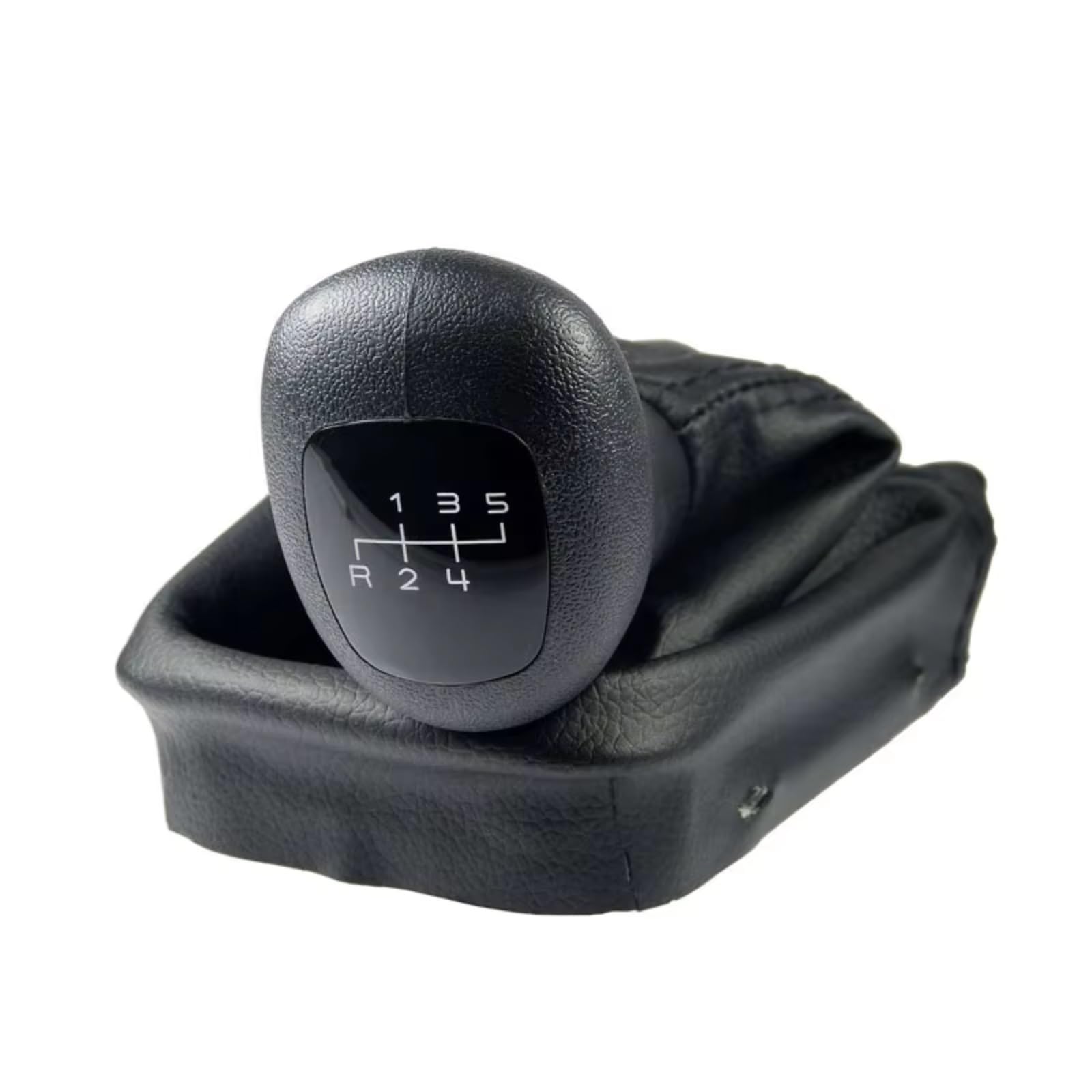 HILLAR Car Gear Stick Knob for Benz W202 C Class S202 W208 C208 for CLK W210 E Classic Esprit Sport 5/6 Gear Car Shift Gear Knobs with Gaitor(5speed)