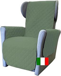 Moonange - Armchair Cover for Armchair with Arms - Seat Width 55 cm - Waterproof Armchair Cover - Modern Slipcover - Armchair Cover - Non-slip - Scratch-resistant - Vintage Green
