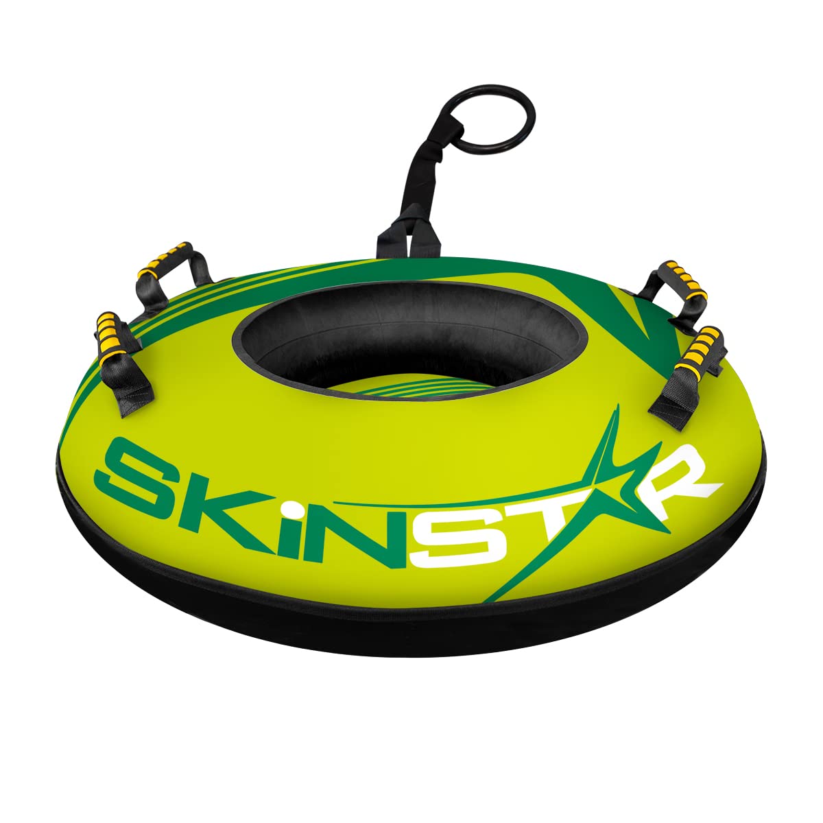 SkinStar Professionale Snow Tube Presentazione Bob Slitta Gomma Schneereifen Gomma Antiscivolo Ø100cm - Verde