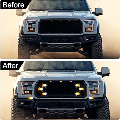 Miniatura 8 de Sidaqi Luces estroboscópicas LED para camiones, vehículos, SUV, 12-24 V, advertencia de emergencia, construcción de peligro, función de