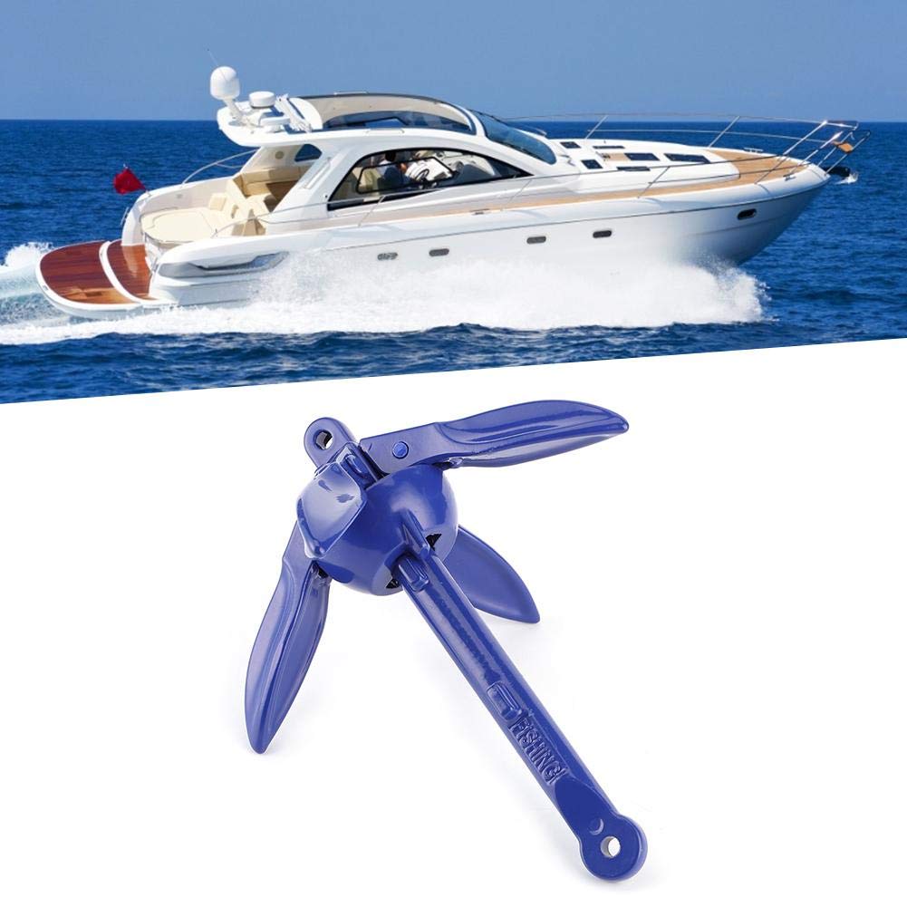 Ancora pieghevole a 4 denti Ancorante portatile in lega di alluminio 4 tonnellate utilizzato per la navigazione in canoa per kayak