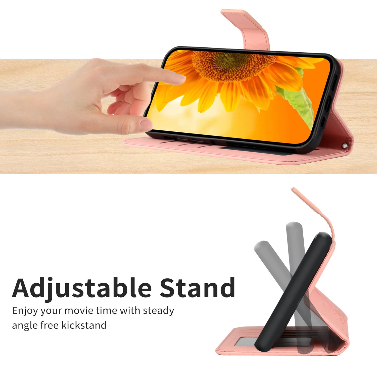 Acquista Custodia per cellulare in pelle PU opaca da lavoro Cover flip