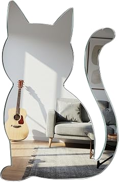 Cat Mirror for Wall Acrylic Non-Glass Unbreakable, Cute