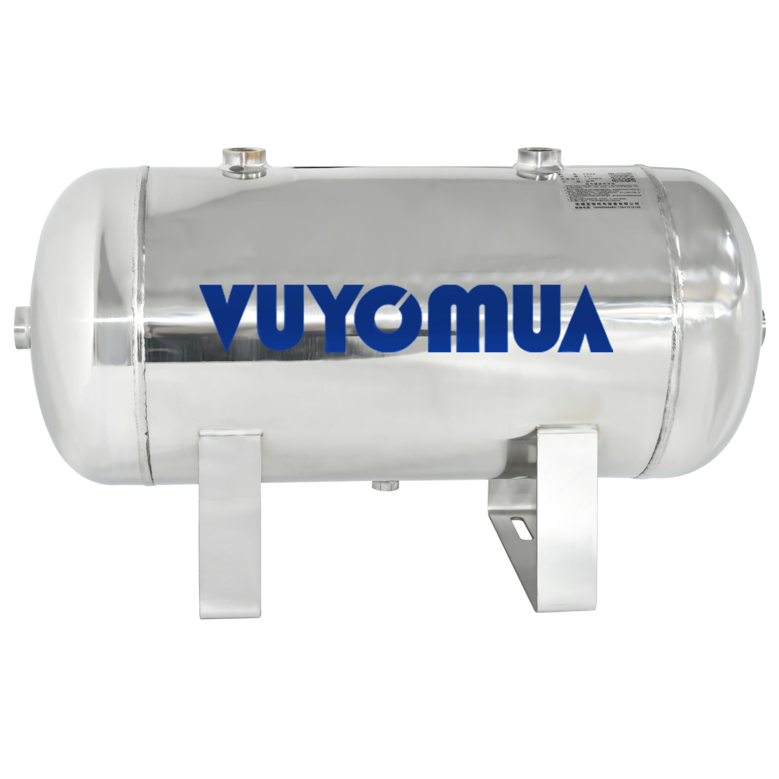 5.3Gallon 304 Stainless Steel High Pressure Mini Small Portable Air Tank Air Reservoir Water Storage Tank(20L-SG)