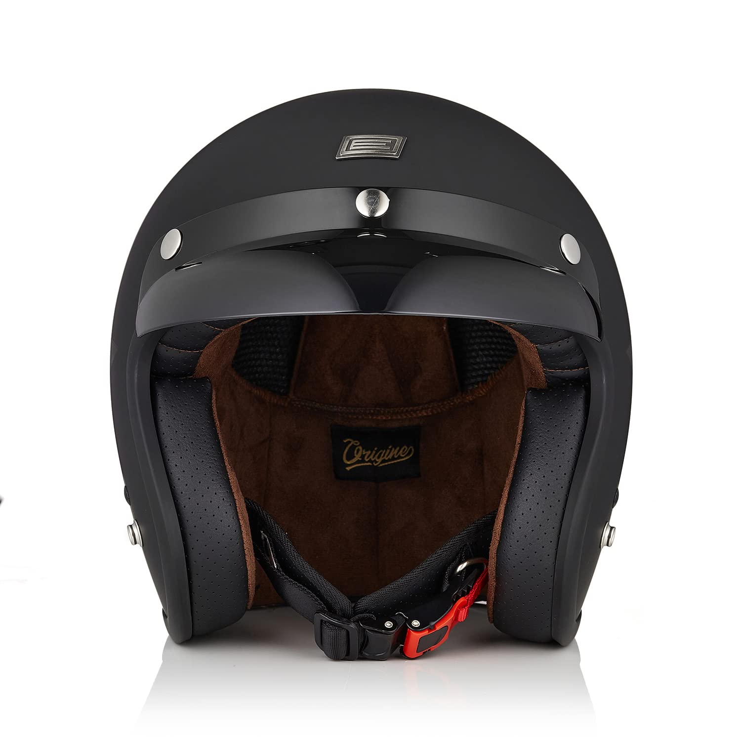ORIGINE Offener Motorrad Jethelm ECE Zugelassener Roller Helm mit Sonnenblende