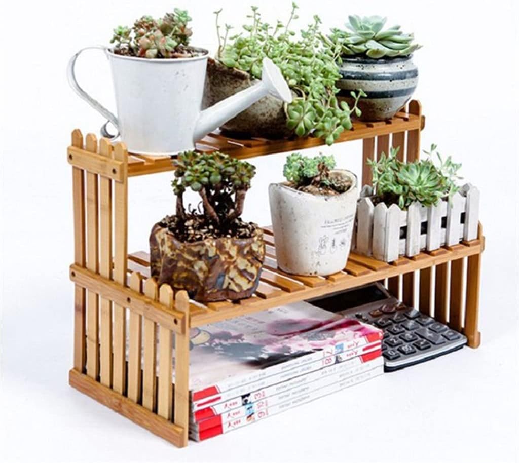 Plant Shelf Flower Display Stand Wood Storage Rack Garden Organizerstorage Shelf