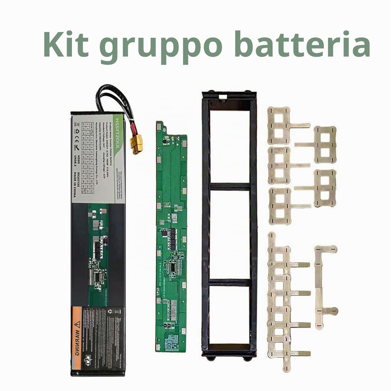 36V Batteria Scooter Elettrico 7.8AH/8.7AH Batteria per Scooter Accessori di Ricambio per Scooter Elettrici Batteria Integrata nel Monopattino