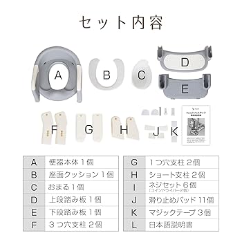 Amazon.co.jp: [Rocotto] 2way トイレステップ おまる 補助便座