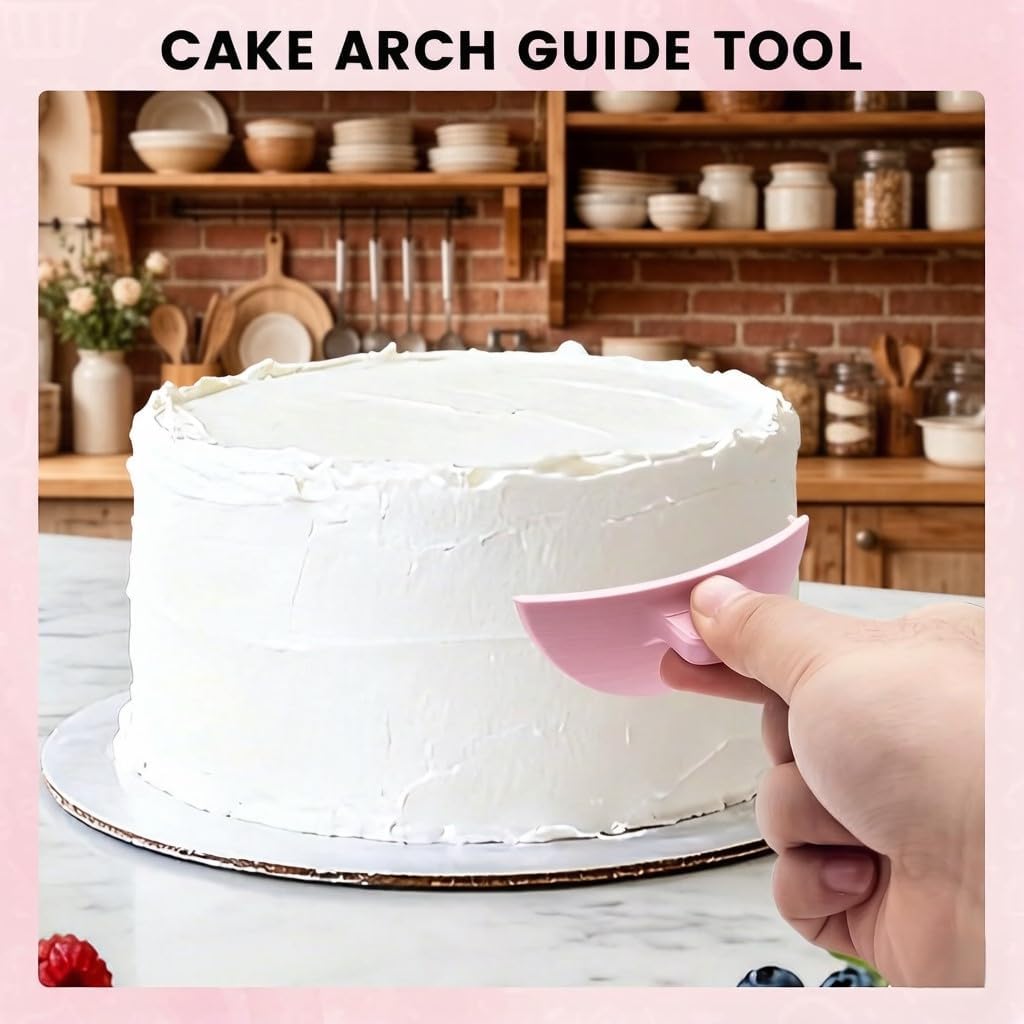 2 PCS Cake Arch Guide Tools, cake decorating tools, cake edge marker, suitable for beginners and baking enthusiasts. image 5