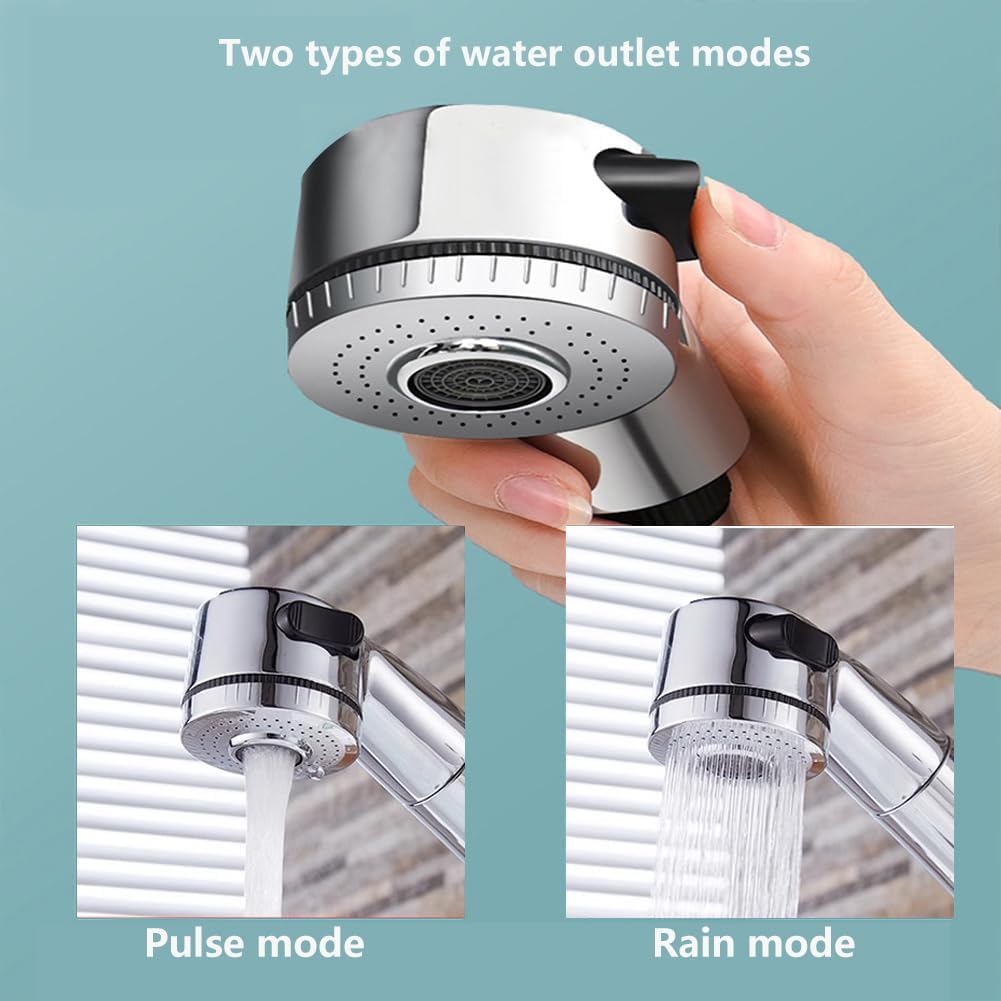 Shower Head Sink-Faucet Bathtub-Bathroom-Garden - Hose Sprayer Attachment for Hair Washing & Pet Dog Rinse & Baby Bath(01)