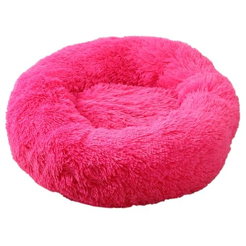 Fansu Cama Gato Suave Cama Perro Redonda, Mascotas Calentito Cojín Lavable Invierno de Felpa