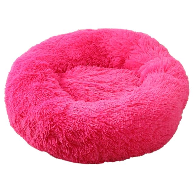 Fansu Cama Gato Suave Cama Perro Redonda, Mascotas Calentito Cojín Lavable Invierno de Felpa