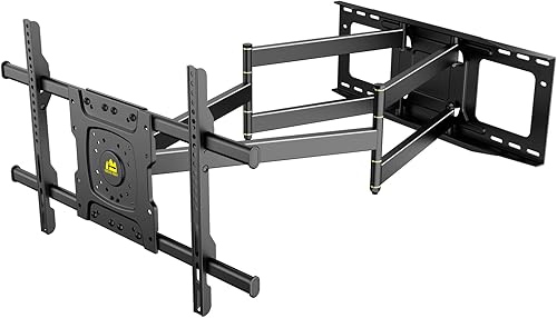 FORGING MOUNT Soporte de pared para TV de brazo largo con extensión de 36 pulgadas, soporte de montaje de TV de movimiento completo articulado doble