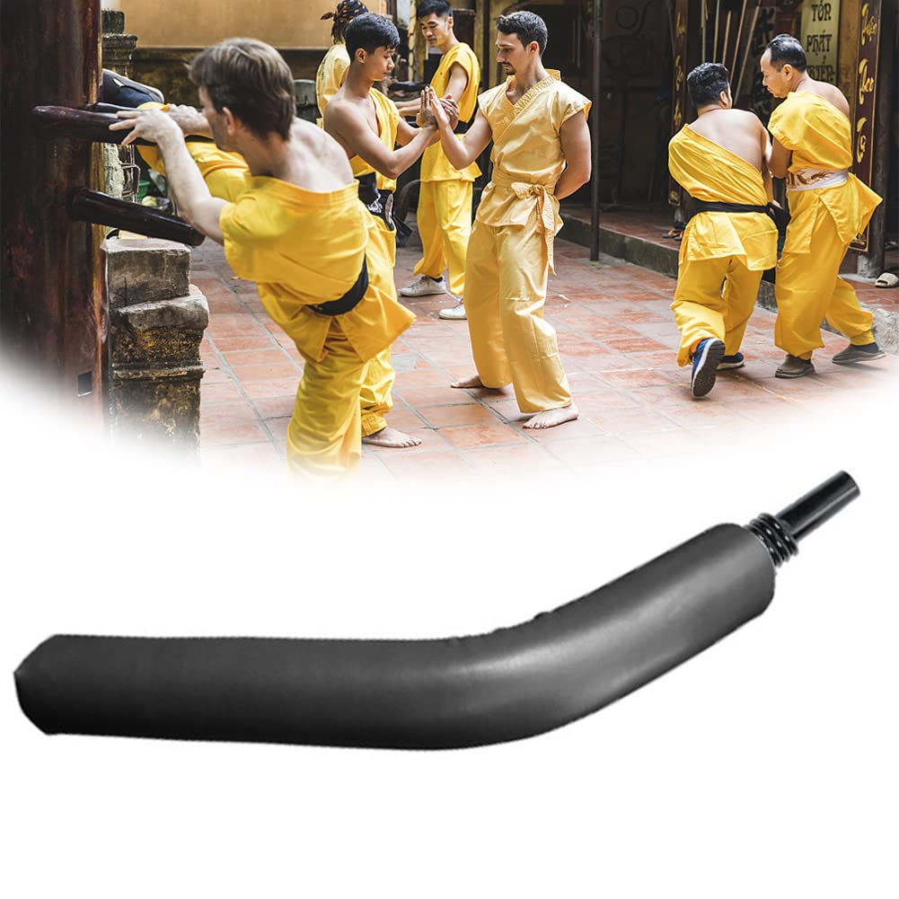 DYK&NX Wing Chun Dummy, Freestand on Tripod Martial Arts Leg Training, Spinning Wooden Dummy, for Hand-eye Coordination and Footwork Improvement (Size : Sweep handle)