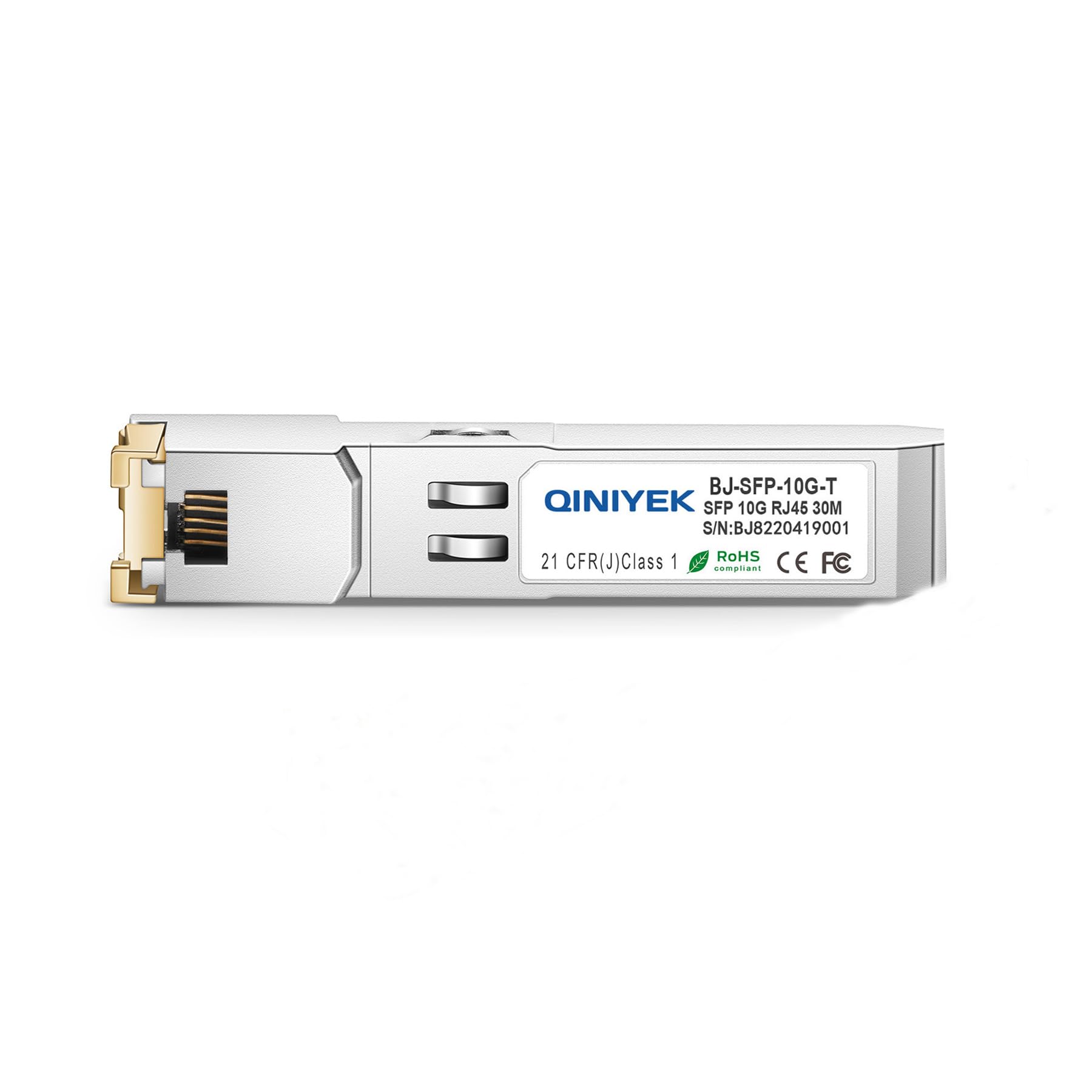 SFP+ RJ-45 Copper Module 10Gbase-T Transceiver Compatible Cisco Meraki Ubiquiti TP Link Supermicro Broadcom Cat6a Cat7 30m