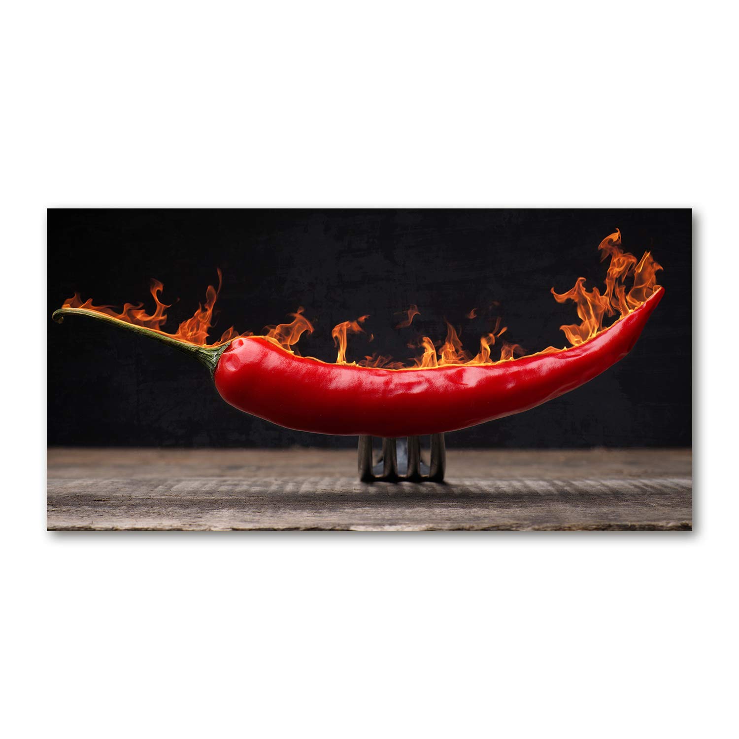 Crédence Cuisine En Verre Trempé 100x50cm Tulup - Rouge Piment, Résistante Aux Taches Et éclaboussures - 13