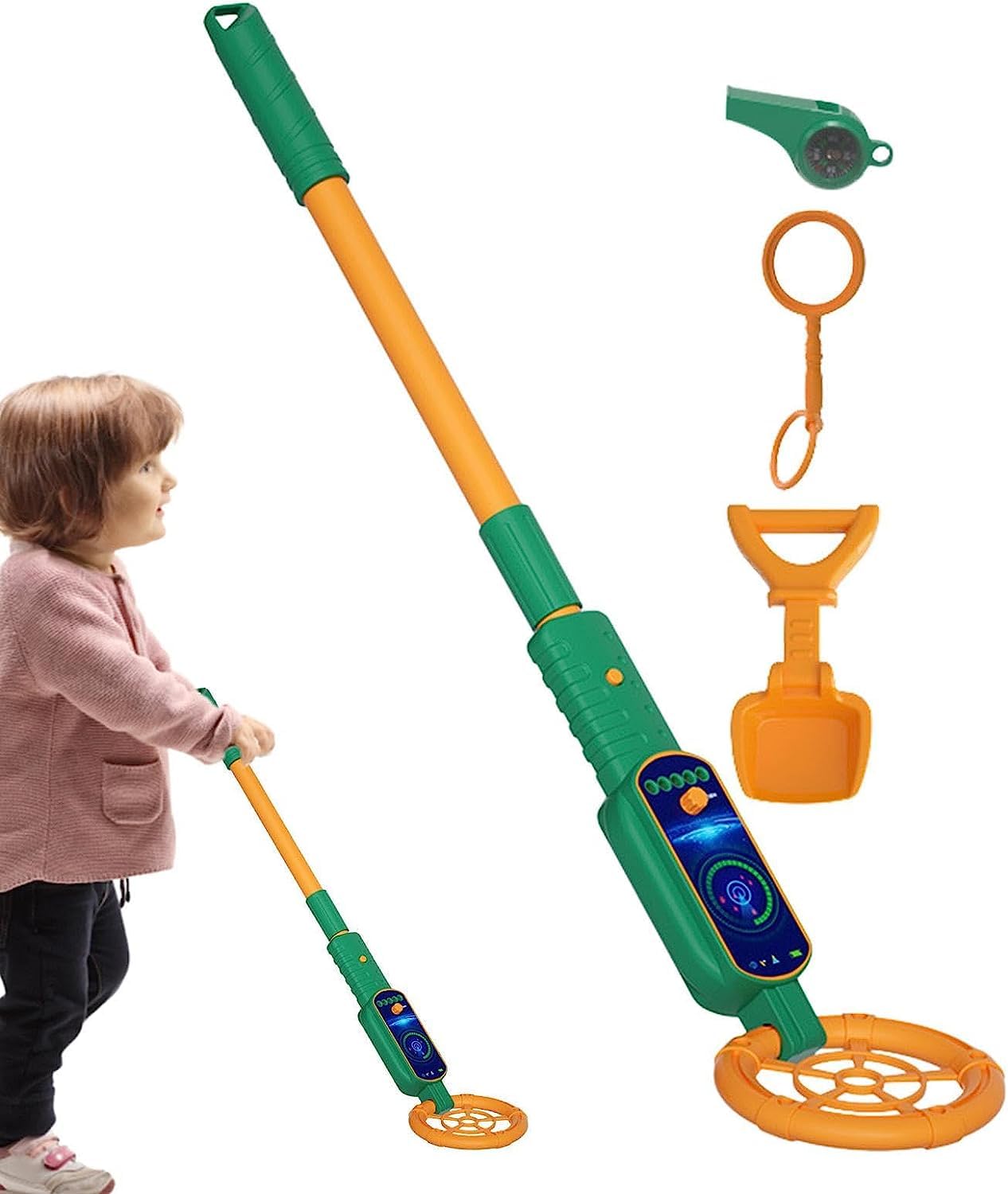 Amazon.co.jp: キッズ金属探知機キット | トレジャーハンティングおもちゃジュニアエクスプローラーメタルコインファインダー,軽量金属探知 機 おもちゃエクスプローラー用ビーチおもちゃ : DIY・工具・ガーデン 調節可能な金属探知器 子供用 伸縮式 79cm ロッド 軽量 1 ...